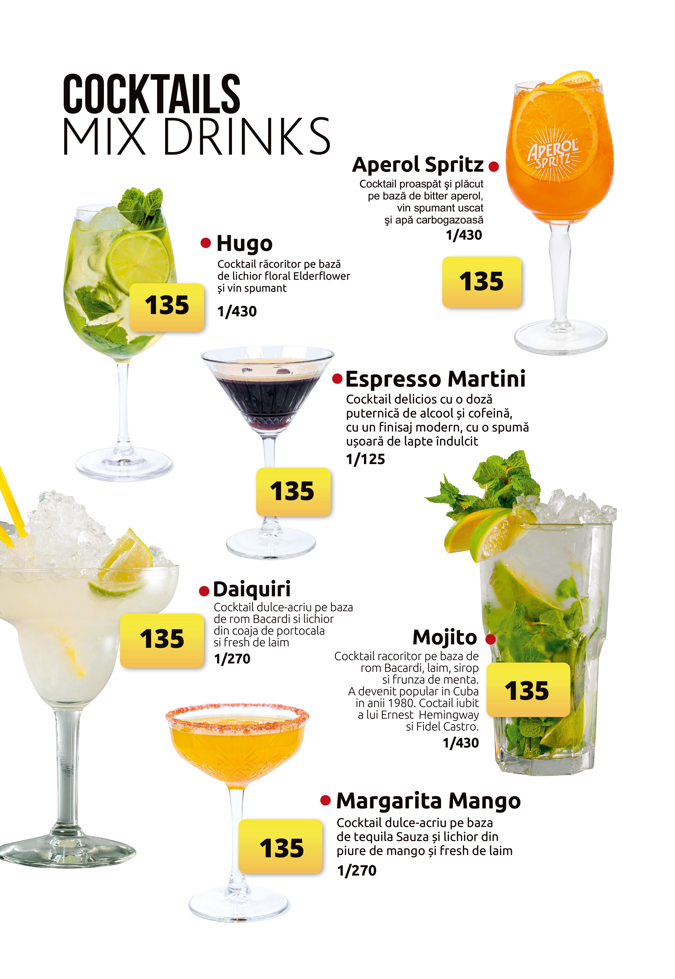 Drinks Menu Page 3